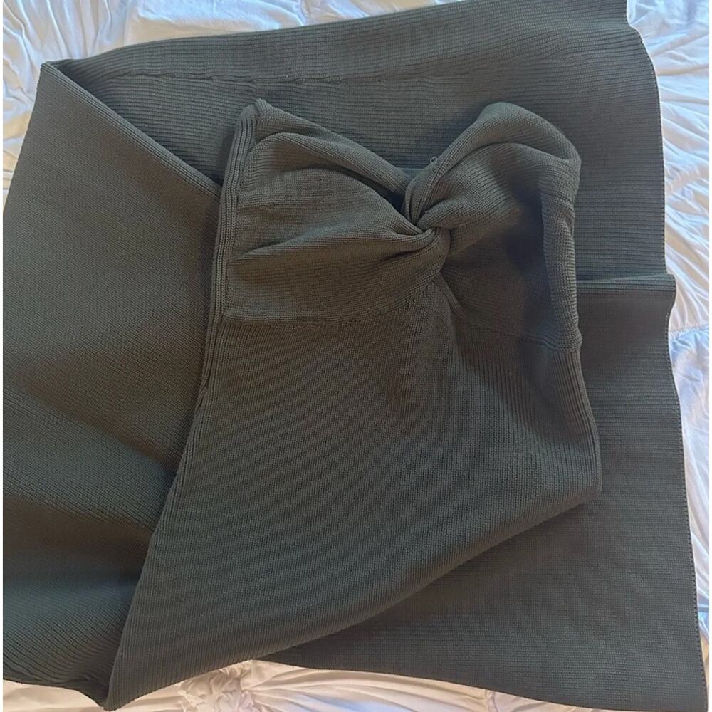 DISSH Anika Olive Knit Midi Dress Medium - Picture 4 of 4